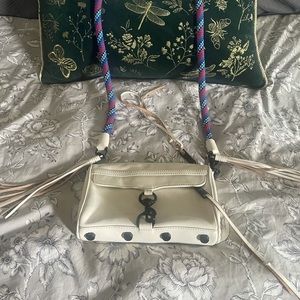 Rebecca Minkoff Cream Genuine Leather Messenger Bag
